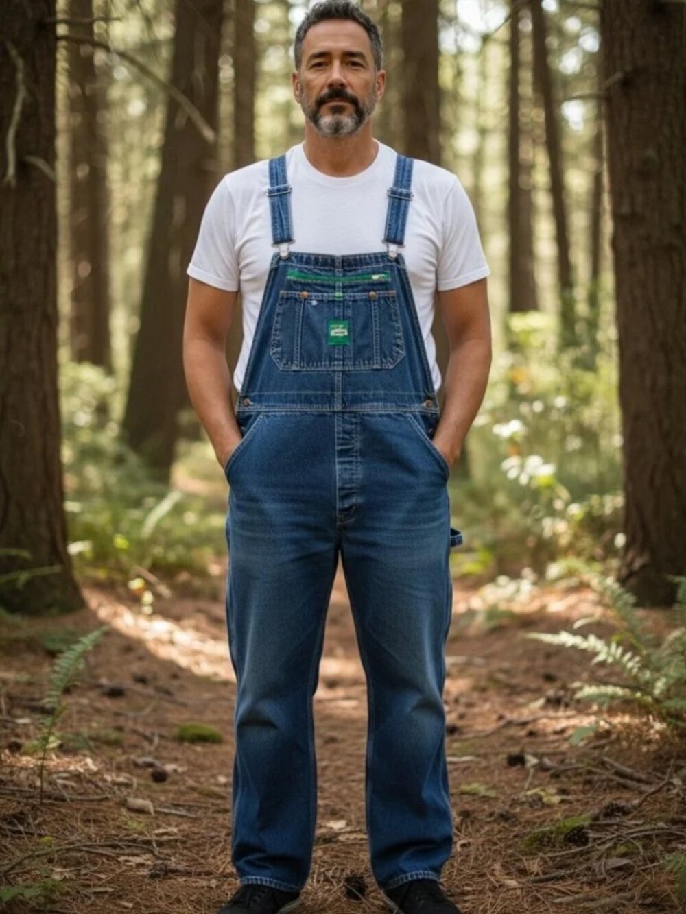 liberty Men's Dark Blue Denim Overalls